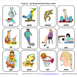 Minimal pairs for final consonant deletion